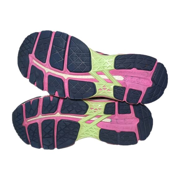 ASICS Gel Kayano 22 Women US 7 Running Sneakers T597N Navy Pink Shoes Athleisure - Picture 5 of 14